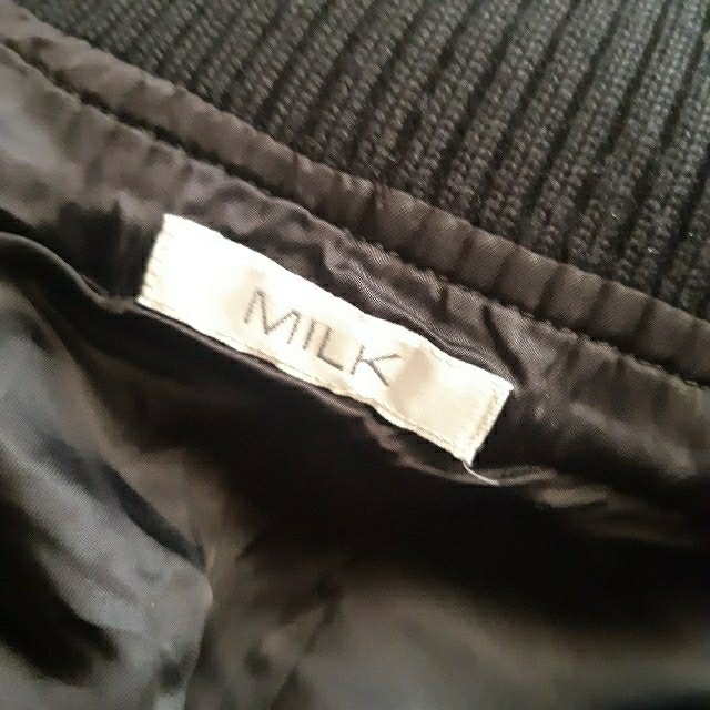 MILK(ミルク)のMILK　ミルク　スタジャン　モノトーン　ジャンパー　ブルゾン レディースのジャケット/アウター(スタジャン)の商品写真
