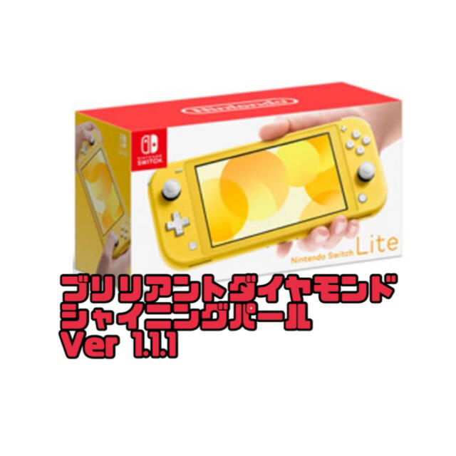 美品Switch Lite BDSP Ver. 1.1.1 本体 スイッチライト