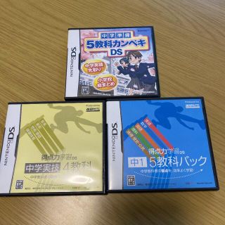 ガッケン(学研)のBenesse進研ゼミのDSソフト3本セット(家庭用ゲームソフト)