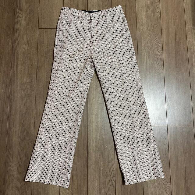 HARE - 美品 HARE コモンガラジャガードパンツ M ピンク レトロの通販