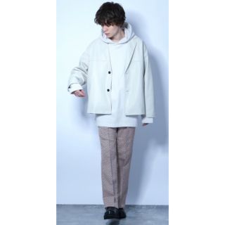 ハレ(HARE)の美品 HARE コモンガラジャガードパンツ M ピンク レトロ(スラックス)