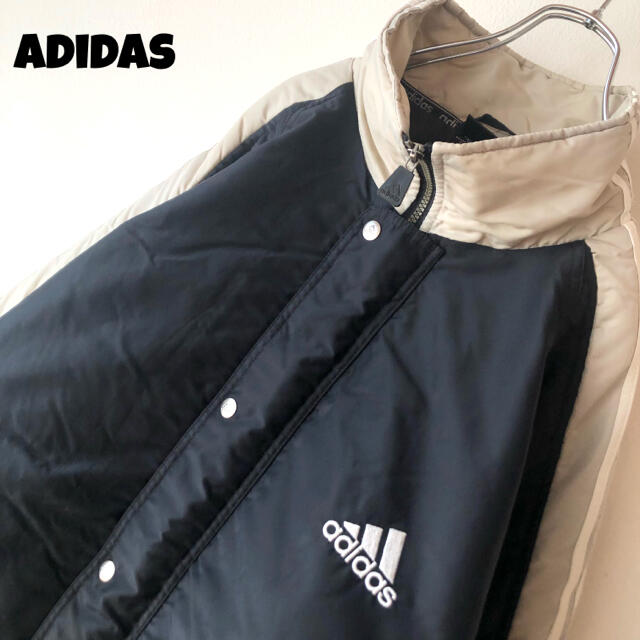 【美品】90's古着 adidas 中綿ジャケット 万国旗タグ 両面 刺繍ロゴ | フリマアプリ ラクマ