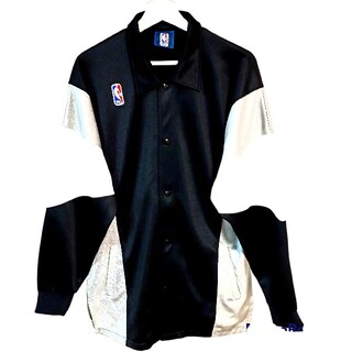 NBA オフィシャル ウォームアップシャツ バスケ ストリート ロゴ ブラック(シャツ)