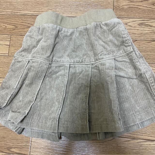 COMME CA ISM(コムサイズム)のコムサイズム 110cm コーデュロイスカート キッズ/ベビー/マタニティのキッズ服女の子用(90cm~)(スカート)の商品写真