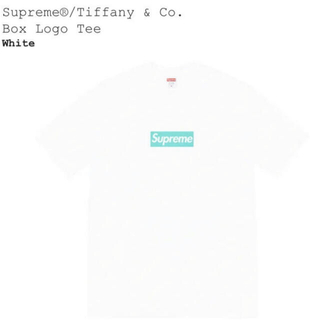 Supreme - 【Sサイズ】シュプリーム×ティファニー　boxlogo  Tシャツ　ホワイト
