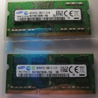 サムスン(SAMSUNG)のSAMSUNG　 PC3L-12800S 　4GB×2枚　 計8GB(PCパーツ)