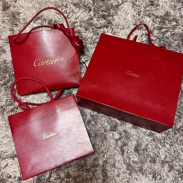 Cartier(カルティエ)の紙袋 3点セット Cartier レディースのバッグ(ショップ袋)の商品写真