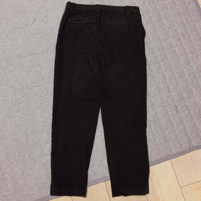 MUJI (無印良品)(ムジルシリョウヒン)の無印良品 パンツ ブラック レディースのパンツ(クロップドパンツ)の商品写真