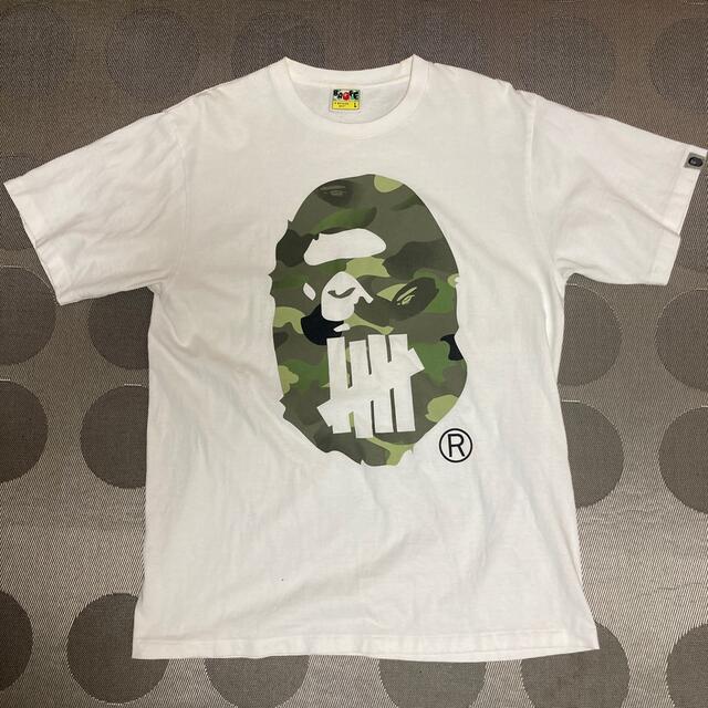 A BATHING APE(アベイシングエイプ)のbape×undefeated Tシャツ　日本製　Lサイズ メンズのトップス(Tシャツ/カットソー(半袖/袖なし))の商品写真