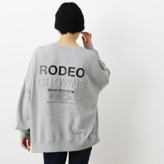 ロデオクラウンズワイドボウル(RODEO CROWNS WIDE BOWL)の新品Tグレー(トレーナー/スウェット)