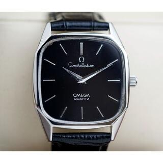 オメガ(OMEGA)の美品 オメガ コンステレーション オクタゴン ブラック メンズ Omega(腕時計(アナログ))