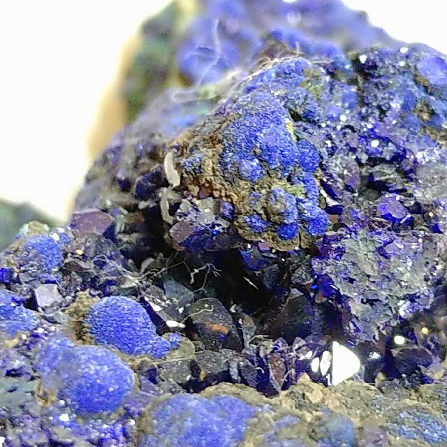 中国産 アズライト 藍銅鉱 原石 インテリア/住まい/日用品のインテリア小物(置物)の商品写真