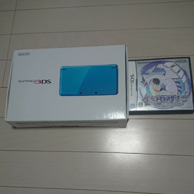Nintendo 3DS  本体ライトブルー +ポケットモンスターソウルシルバー