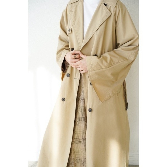 CLANE BACK FRILL TRENCH COAT トレンチコート