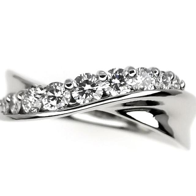 国際ブランド】 モニッケンダム Pt ダイヤモンド リング 0.35ct