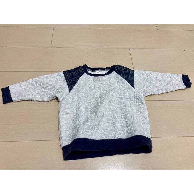 F.O.KIDS(エフオーキッズ)のアプレレクール トレーナー 90 ホワイト キッズ/ベビー/マタニティのキッズ服男の子用(90cm~)(Tシャツ/カットソー)の商品写真