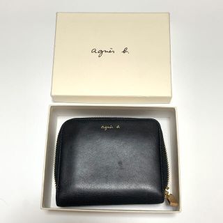 アニエスベー(agnes b.)のagnes b.  voyage アニエスベー 二つ折り財布 ブラック 黒(財布)