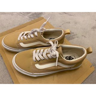 ヴァンズ(VANS)の◆美品◆VANS バンズ　キッズスニーカーV36CK  22cm ベージュ(スニーカー)