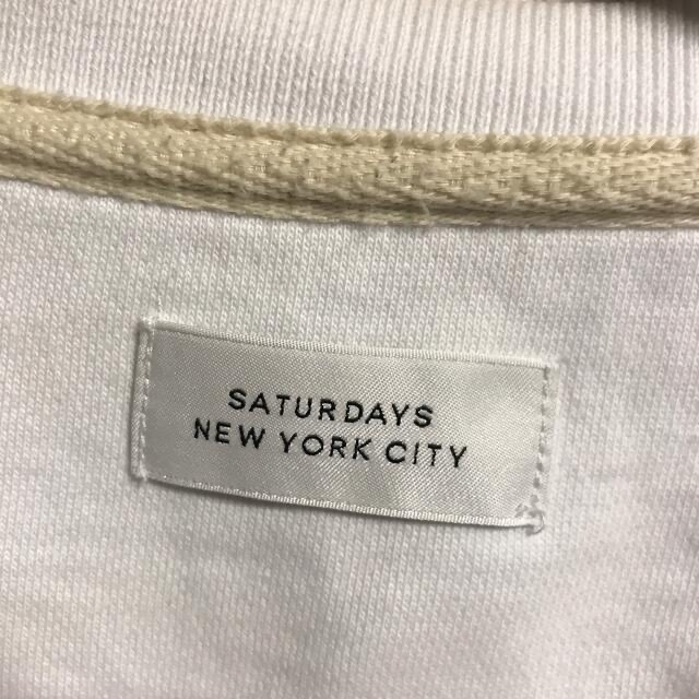 SATURDAYS SURF NYC(サタデーズサーフニューヨークシティー)のSaturdays NYC  サタデーズサーフ　スウェット　ホワイト　M メンズのトップス(スウェット)の商品写真