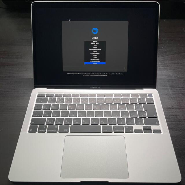 Mac (Apple)(マック)のM1 Macbook Air 2020 13インチ Apple スマホ/家電/カメラのPC/タブレット(ノートPC)の商品写真