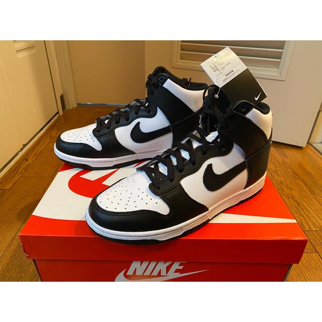 送料込 WMNS Dunk High BLACK AND WHITE Panda