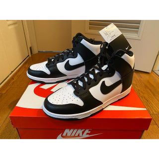 ナイキ(NIKE)の送料込 WMNS Dunk High BLACK AND WHITE Panda(スニーカー)