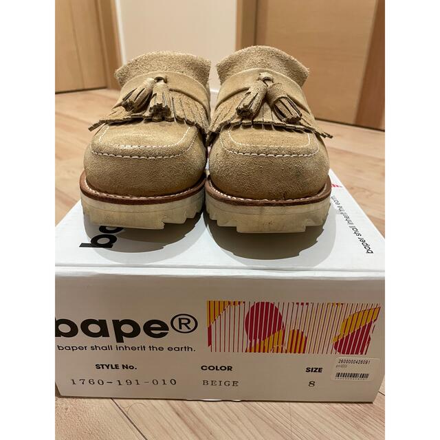 bape タッセル ローファー シャーク ソール 26cm