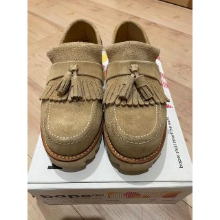 A BATHING APE タッセル付 ローファー シャークソール - モカシン