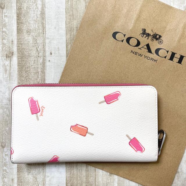 COACH - 新品未使用 コーチ アイス キャンディ ピンク ロゴ ジップ