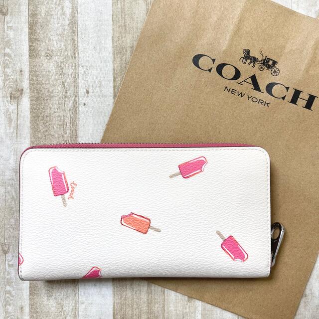 COACH - 新品未使用 コーチ アイス キャンディ ピンク ロゴ ジップ ...