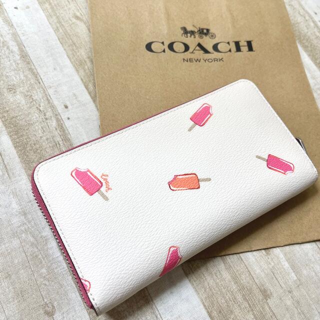 COACH - 新品未使用 コーチ アイス キャンディ ピンク ロゴ ジップ