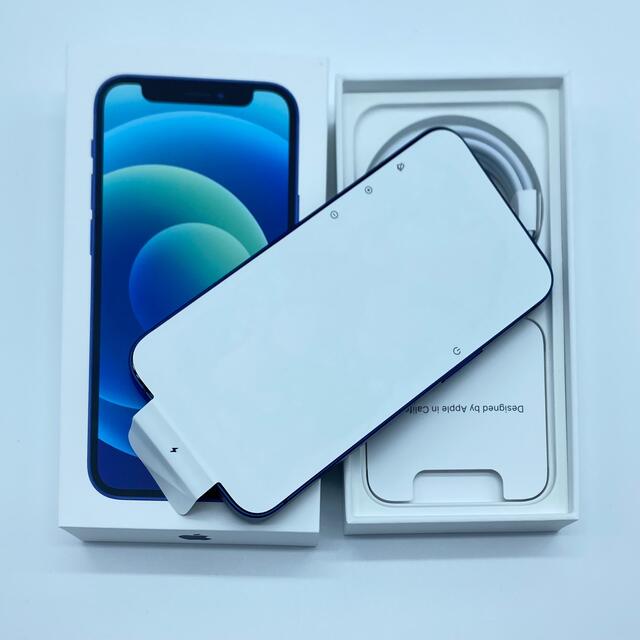 Apple(アップル)のiPhone12 mini 128GB BLUE 未使用　SIMロック解除済 スマホ/家電/カメラのスマートフォン/携帯電話(スマートフォン本体)の商品写真