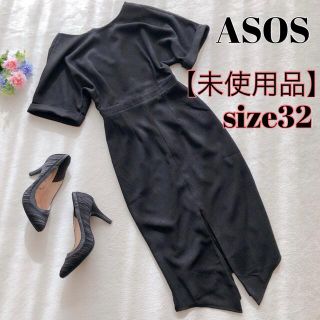 エイソス(asos)の【未使用品】キャサリン妃愛用♡ ASOS エイソス タイトワンピース ブラック(ひざ丈ワンピース)