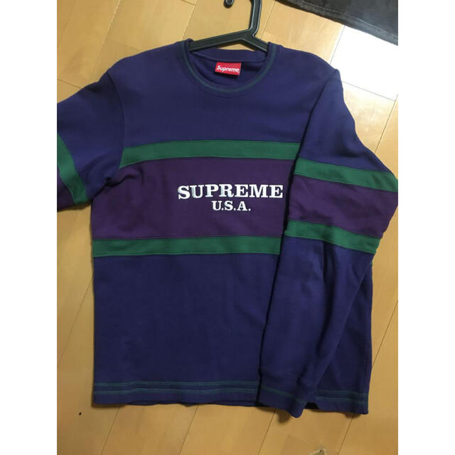 Supreme(シュプリーム)のSupremeトレーナー Center Stripe Crewneck メンズのトップス(スウェット)の商品写真