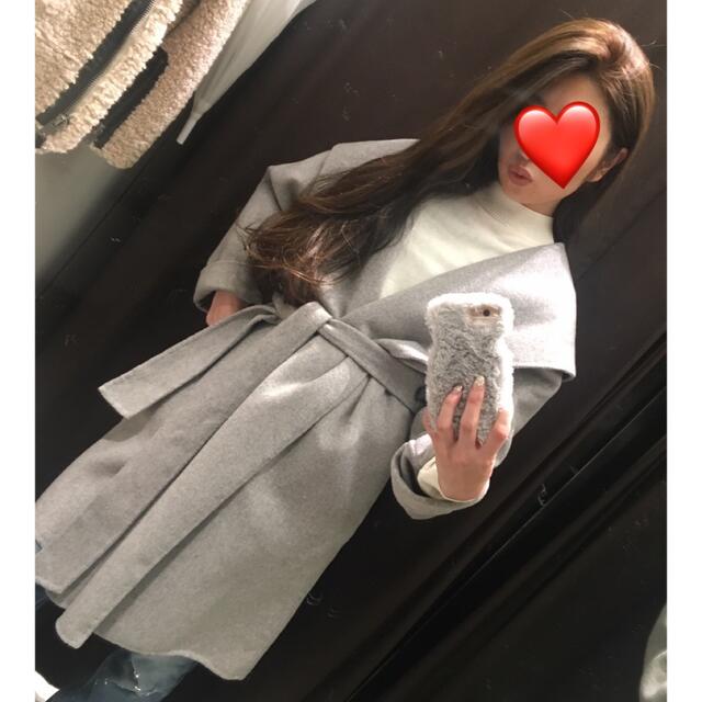 ZARA - zara フード付 ハンドメイド ガウンコートの通販 by shellulu ...