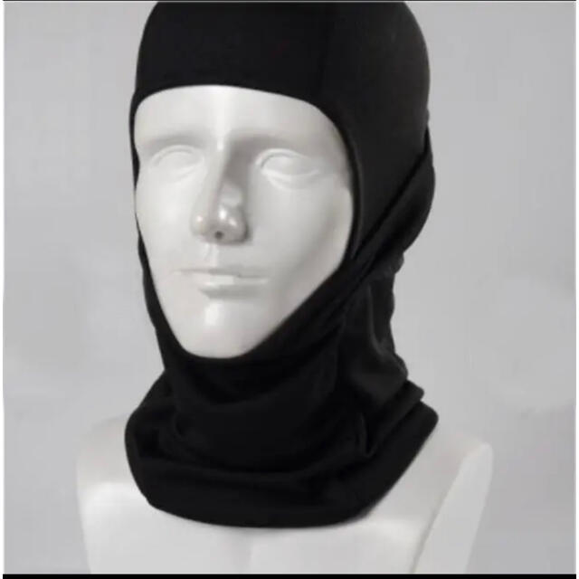 【ブラック】 高機能3Way フェイスマスク あったか 防寒 サバゲー バイク メンズのファッション小物(ネックウォーマー)の商品写真