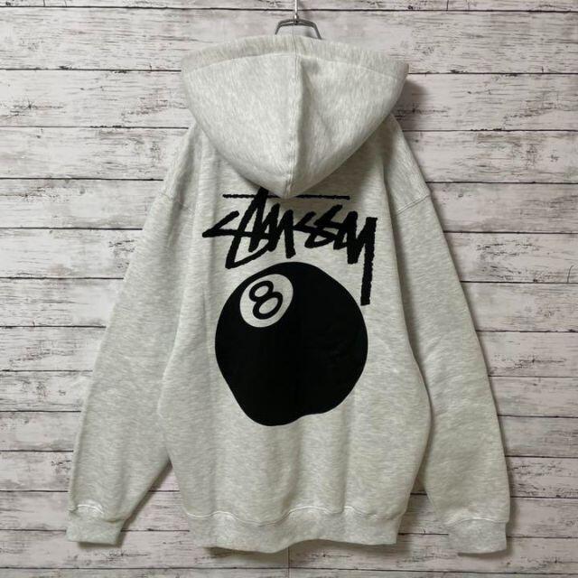 STUSSY(ステューシー)の【極美品】ステューシー☆バックプリント　8ポール　パーカー　人気Lサイズ即完売品 メンズのトップス(パーカー)の商品写真