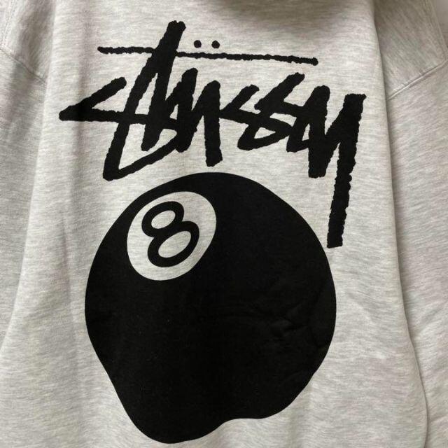 STUSSY(ステューシー)の【極美品】ステューシー☆バックプリント　8ポール　パーカー　人気Lサイズ即完売品 メンズのトップス(パーカー)の商品写真