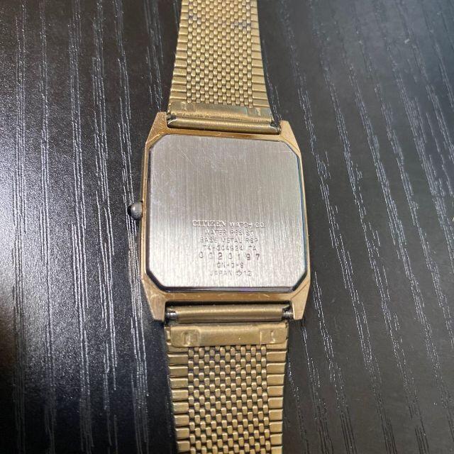メンズ CITIZEN シチズン 金 ゴールド ブラック 腕時計 四角の メンズ CITIZEN シチズン 金 ゴールド ブラック 腕時計 四角の