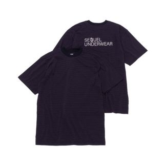 フラグメント(FRAGMENT)のSEQUEL SQ-21SS-UW-02 パックT BLACK x NAVY(Tシャツ/カットソー(半袖/袖なし))