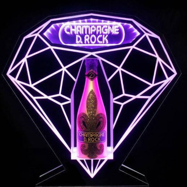 レア D.ROCK champagne Led ディスプレイ ケース シャンパン