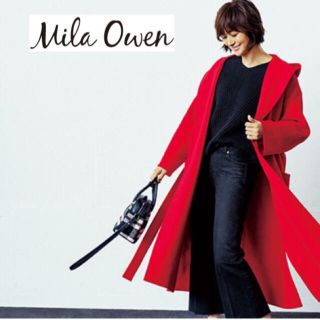 ミラオーウェン(Mila Owen)のミラオーウェン MilaOwen ベルト付きフードガウンコート(ガウンコート)