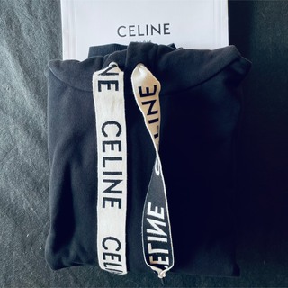 celine - ※入手困難　S【CELINE LOGO】セリーヌ　パーカー　ブラックceline