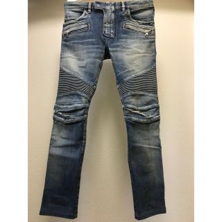 バルマン(BALMAIN)の[週末セール]BALMAIN ダメージデニムパンツ(デニム/ジーンズ)