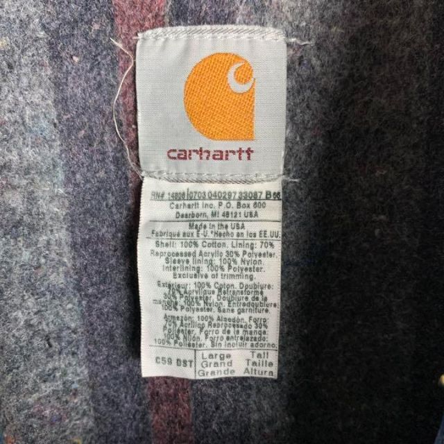 carhartt(カーハート)の【人気デザイン】USA製カーハート☆ワンポイントロゴ襟コーデュロイジャケット メンズのジャケット/アウター(Gジャン/デニムジャケット)の商品写真