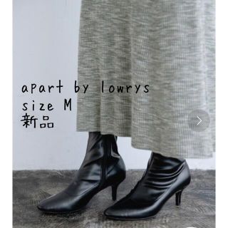 アパートバイローリーズ(apart by lowrys)のapart by lowrys Fレザーストレッチショートブーツ(ブーツ)