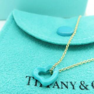 ティファニー(Tiffany & Co.)の未使用 ティファニー ゴールド ターコイズ ハート ネックレス BF42(ネックレス)