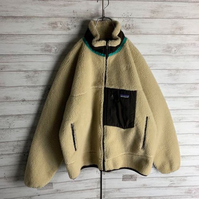 即完売モデル】パタゴニア☆ワンポイントロゴレトロxボアジャケット