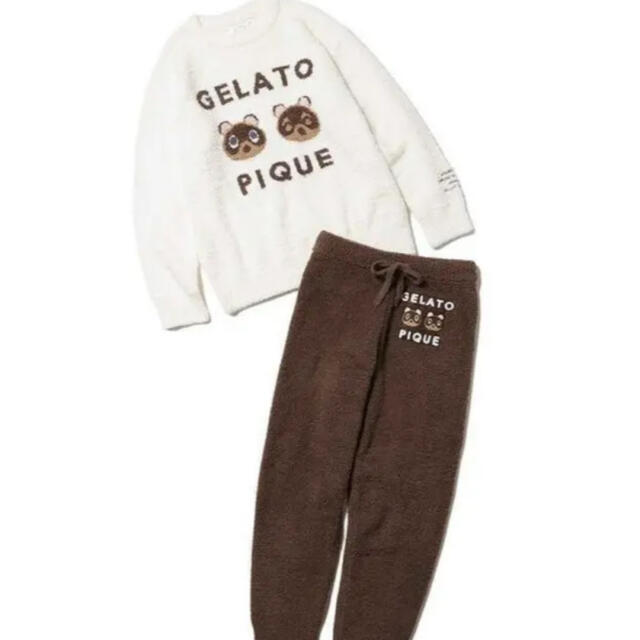 gelato pique - あつ森 ジェラピケ レディース つぶまめジャガードプル