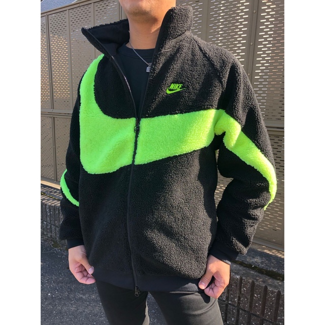 Nike Big Swoosh Boa Jacket Volt Green XS